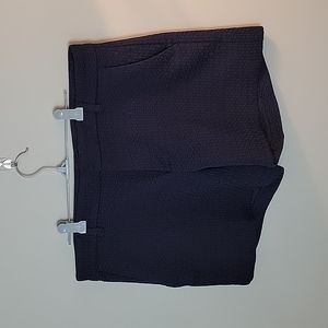Banana Republic navy textured classic shorts